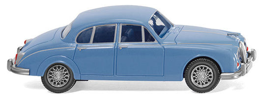 Wiking HO 81305 1959 Jaguar MK II Sedan - Assembled -- Blue