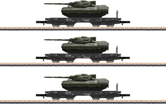 Marklin Z 82229 Heavy-Duty Transport Car Set DB EP. III