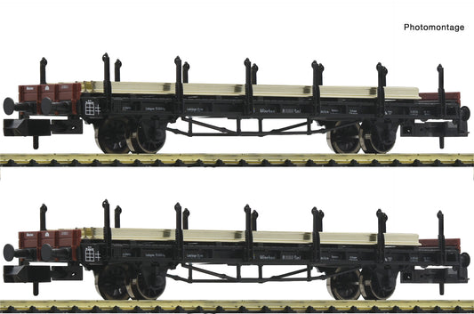 Fleischmann N 823607 2 piece set: Rail transport wagons  DRB  era II DC Q4 2022 New Item
