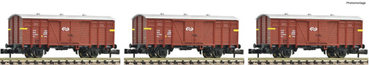 Fleischmann N 833303 3 piece set: General cargo transport  NS  era III DC Q1 2022 New Item