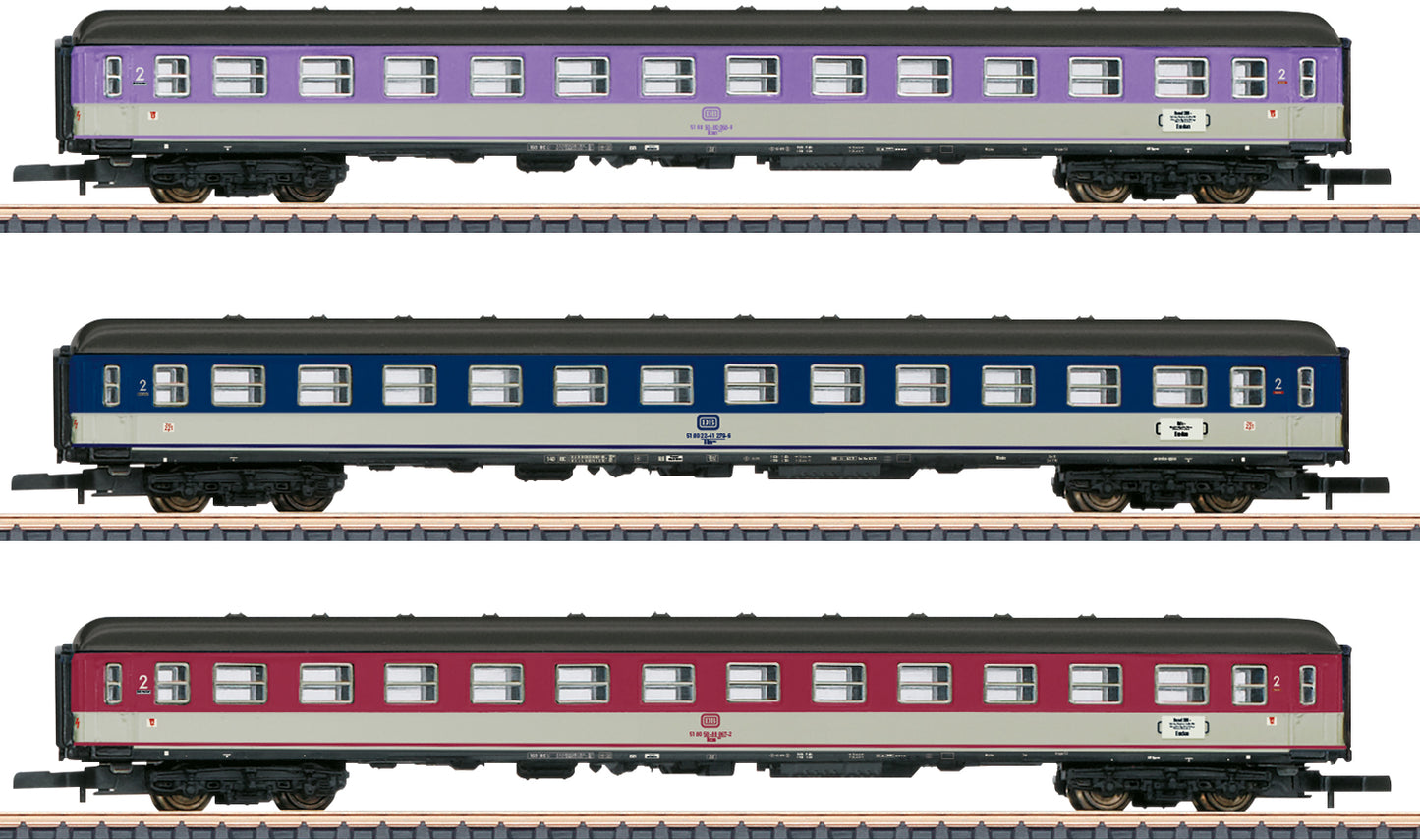 Marklin Z 87402 Pop Cars Express Train Passenger Car Set 2022 New Item  MHI (Exclusive)