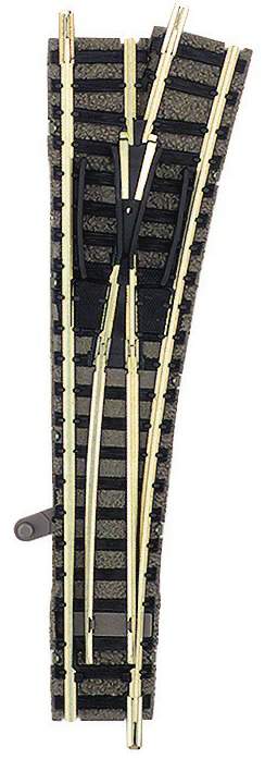 Fleischmann N 9171 Right hand standard point for manual operation, length 111 mm