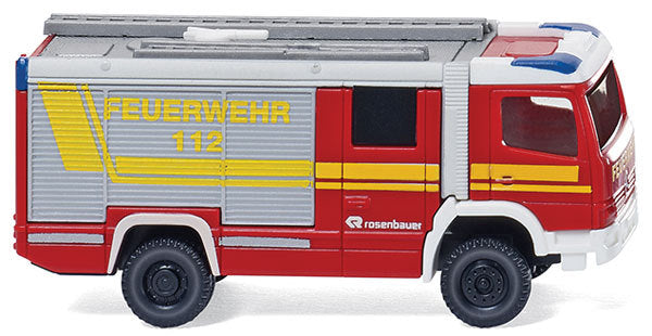 Wiking N 96303 Rosenbauer RLFA 2000 AT - Assembled -- Fire Department (red, yellow, silver, German Lettering)