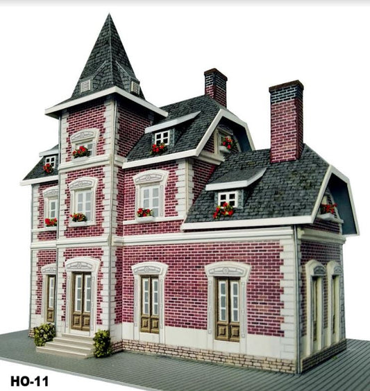 EMTZ HO-11 EMTZ HO Built Up Structure Mansion 14cm x 10cm (5.5 x 4)