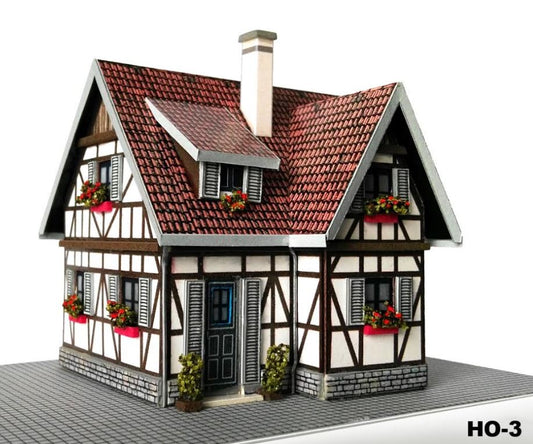 EMTZ HO3 EMTZ HO Built Up Chalet 7.5cm x 7.5cm (3 x 3)