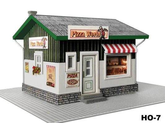 EMTZ HO7 EMTZ HO Built Up Pizza Shack 6cm x 6cm (2.3 x 2.3)
