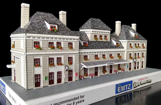 EMTZ LTR1 TR1 Built Up Train Station Trossingen 4x19cm (1.57 x 7.48)